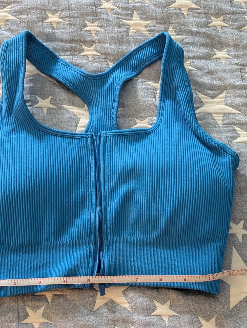 Halara Padded Zip Front Sports Bra 36C